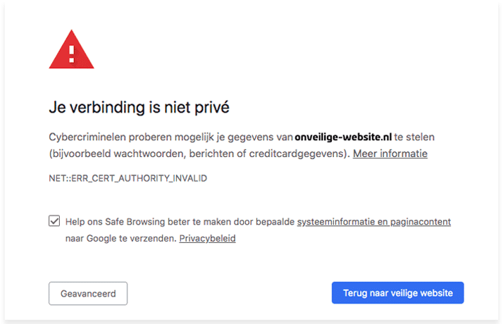 onveilige-website