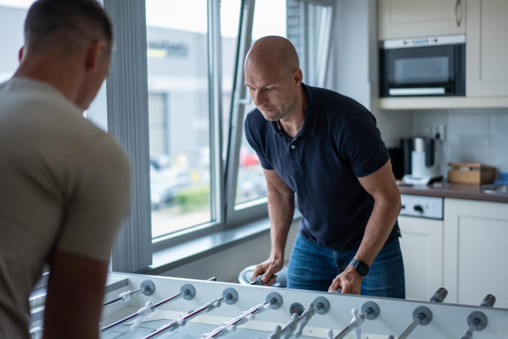 QuickOnline tafelvoetbal kantoor